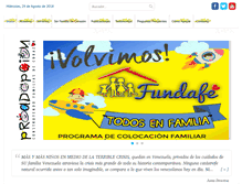 Tablet Screenshot of proadopcion.org